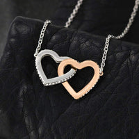 Load image into Gallery viewer, To My Granddaughter - If Ever There is Tomorrow - Interlocking Heart Necklace
