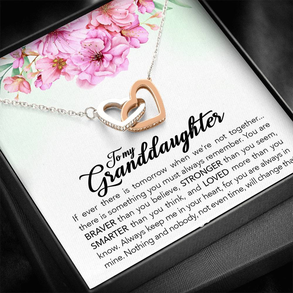 To My Granddaughter - Braver, Stronger, Smarter - Necklace