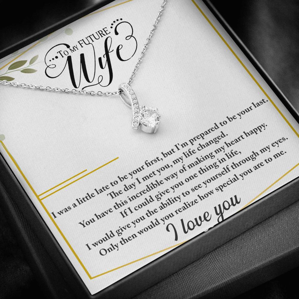 Future Wife Valentines Day Gift, to My Future Wife Necklace, Fiance Gift for  Woman, Future Wife Jewelry, Engagement Gifts for Fiance, Bride - Etsy Norway